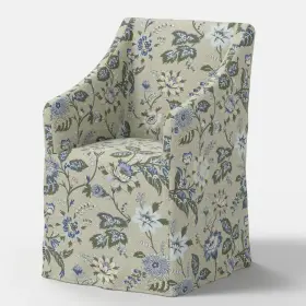 94743685 Threshold Replacement Slipcover Only For Sloped Arm Dining Chair Adelaide Floral Moss