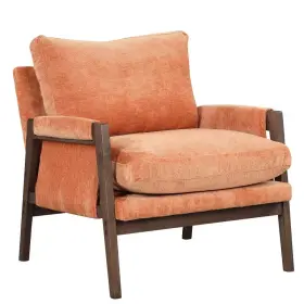 Tiramisubest 744759580801 Td Garden Solid Wood Modern Velvet Accent Lounge Chair Ergonomic Comfort With Or