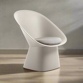 Toou Ffe258-166 Sensu Light Brown Indoor/outdoor Lounge Chair - No Cushion