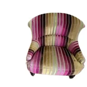 Tm7r7b0001 Topeakmart Comfy Accent Arm Chair Barrel Velvet Club For Living Room