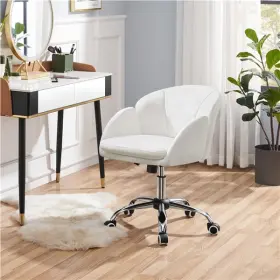 Tmcfwk0004 Topeakmart Makeup Vanity Swivel Chair Rolling With Armrest For Bedroom Used