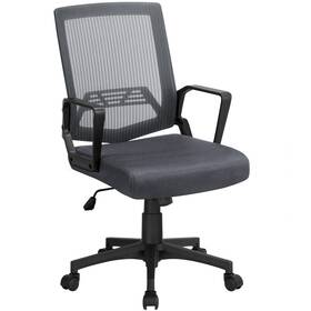 Topeakmart Tmwbjn0008 Mid-back Mesh Office Chair Ergonomic Height Adjustable Computer Used