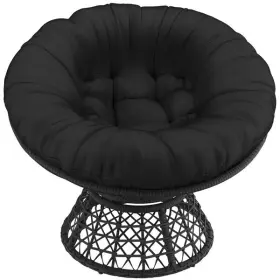 Tmxx8s000101 Topeakmart Yaheetech 40 Inch Ergonomic Swivel Wicker Papasan Chair With Thick Tufted Cushions