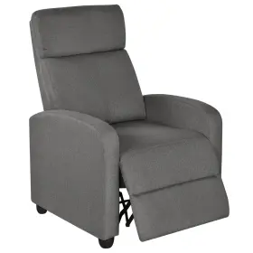 Tp-00094765 Topeakmart Fabric Recliner Sofa Push Back Chair Adjustable Modern Singl