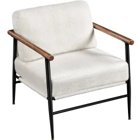 Tp-00122263 Topeakmart Mid-century Boucle Accent Chair Reading With Stylish Fabric Lounge
