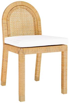 Tov Furniture Tov-d21026 Amara 17 3/4 Inch Wide Natural Rattan Dining Chair