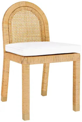 Tov-d21026 Tov Furniture Amara 17 3/4 Inch Wide Natural Rattan Dining Chair