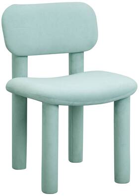 Tov Furniture Tov-d54333 Elise 20 1/2 Inch Wide Modern Pale Blue Velvet Fabric Dining Chair