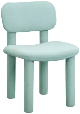Tov-d54333 Tov Furniture Elise 20 1/2 Inch Wide Modern Pale Blue Velvet Fabric Dining Chair
