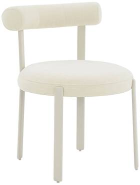 Tov Furniture Tov-d68911 Margaret 21 3/4 Inch Wide Cream Textured Velvet Dining Chair
