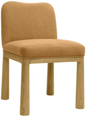 Tov-d69036 Tov Furniture Tiara 19 3/4 Inch Wide Modern Cognac Velvet Dining Chair