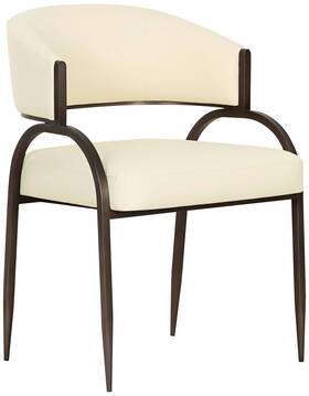 Tov Furniture Tov-d69051 Tatum 21 1/4 Inch Wide Cream Performance Vegan Leather Dining Chair