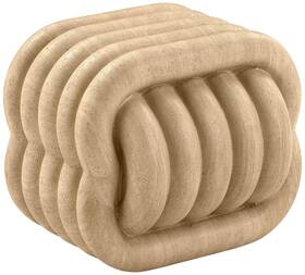 Tov Furniture Tov-oc54334 Love Knot 21 Inch Wide Faux Travertine Modern Concrete Accent Stool