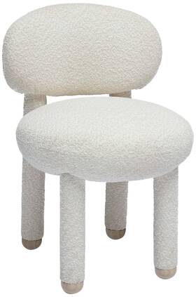 Tov Furniture Tov-s69034 Manu 20 1/2 Inch Wide White Cream Boucle Performance Fabric Side Chair
