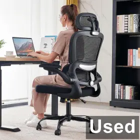 Yx001-p Tralt -mesh High Back Ergonomic Desk Chair With Wheels Black