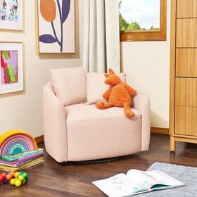 True Innovations 705353428791 Beautiful Drew Accent Chair By Barrymore Rose Boucl Fabric