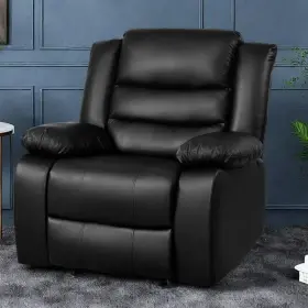 Trumanpick 659135295326 Recliner Chair Pu Leather Rocker Small Spaces Full Range Sleeper Sofa