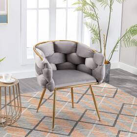 Tzou Tys4lyyqbckhf-vba Luxury Couch Accent Chair Modern Comfy Velvet Upholstered Barrel Chairs
