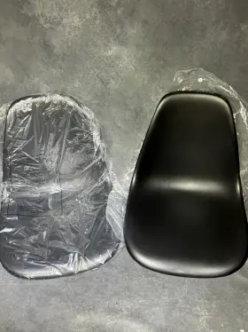 Ublique 726084721036 New 2 Pack Elon Series Black Plastic Chair Replacement Seats Only No Bases