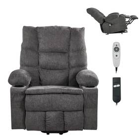 Uimoso B1556-lm-x Power Lift Recliner Chair With Massage And Heat For Elderly Overstuffed Wide
