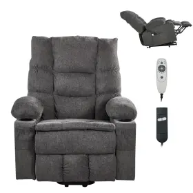 B1556-lm-x Uimoso Power Lift Recliner Chair With Massage And Heat For Elderly Overstuffed Wide
