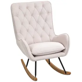 Us01-833922v80 Uirio Rocking Sofa Armchair Accent Chair Tufted Padded Seat For Bedroom Living Room