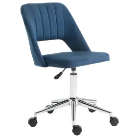 Us01-921481v80 Uirio Home Office Mid Back Chair For Computer Desk Ergonomic Velvet Armless Swivel