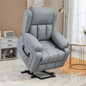 Us02-713151v80gy Uirio Power Lift Chair With Vibration Massage And Remote Control Gray