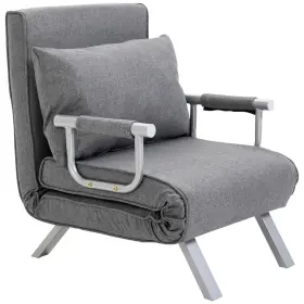 Us02-833040v80 Uirio Durable Sofa Sleeper Chair With High-quality Linen Cover And Included Pillow