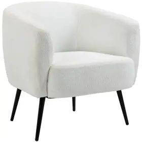 Us02-839873v00cw Uirio Homcom Accent Chair Modern Barrel Armchair With Metal Legs And Soft Padded