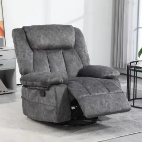 Us02-839990v00cg Uirio Recliner Chair Swivel Rocker For Nursery Charcoal Gray