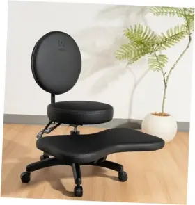 Bmc-001 Ula Commerce Llc Meditation Chair With Reclining Backrest Adjustable Height And Leg Rest Black