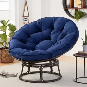 Bh48-022-099-04 Un Brand Papasan Chair Blue