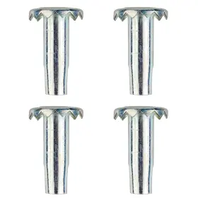 Uniqantiq Hardware Supply 445025864849 Grip Ring Socket Insert For Wood Casters Pack Of 4 Hole Diameter 5/16 Inch Sw