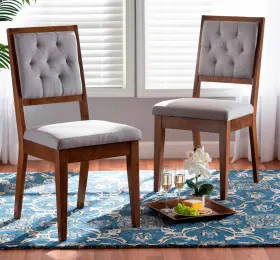 195-3125-12145-lplus Universal Lighting And Decor Gideon Gray Tufted Fabric Dining Chairs Set Of 2