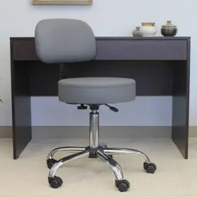 B245-gy Universal Lighting And Decor Boss Gray Caressoft Swivel Adjustable Medical/drafting Stool