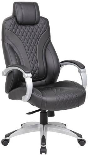 Universal Lighting And Decor B8871-bk Boss Black Adjustable Executive Hinged-arm Office Chair