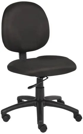 B9090-bk Universal Lighting And Decor Boss Diamond Armless Black Task Chair