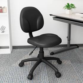 Universal Lighting And Decor B9090-cs Boss Diamond Black Caressoft Armless Task Chair