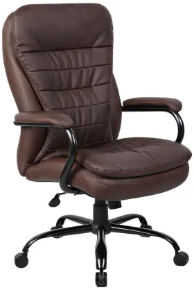 B991-bb Universal Lighting And Decor Boss Heavy Duty Brown Adjustable Office Chair