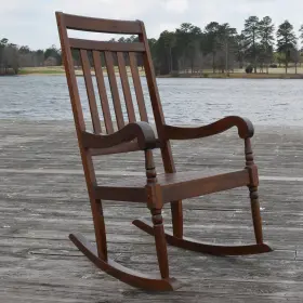 Jr1101 Universal Lighting And Decor Riley Elm Wood Slat Rocking Chair