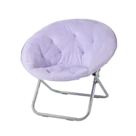Urban Lifestyle 784857870534 Faux Fur Saucer Chair Lavender
