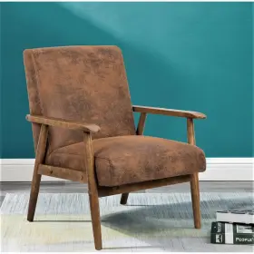 C-137-h2 Us Pride Furniture Accent Chair 30.5 Inch X25.38 X33 Light Brown Classic Mid-century