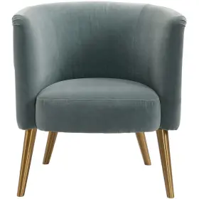 23480 Uttermost Haider Steel Gray And Brushed Brass Accent Chair