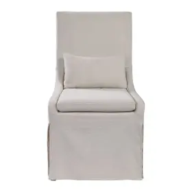 23493 Uttermost Coley 23 Inch W Modern Linen Slip-covered Wood Frame - Off White