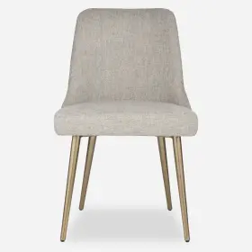 23838 Uttermost Bramwell 21 Inch W Metal Framed Polyester Dining Chair - Grey