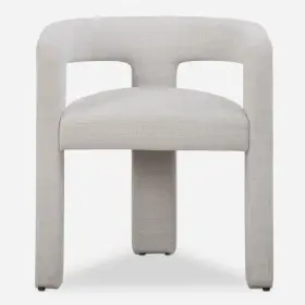 23846 Uttermost Perspective Ecru Polyester Fabric Dining Chair