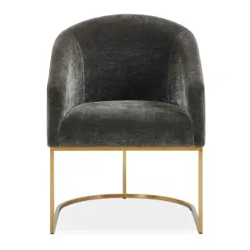 23926 Uttermost Hanni 23 Inch Stainless Steel Polyester Dinner Chair - Brass