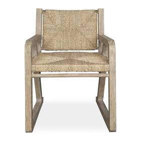 Uttermost 50017 Chatham 25 Inch Wood Dinner Chair - Seagrass / Whitewash