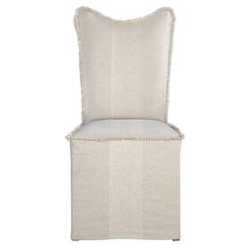 Uttermost Ut-23311-2 23311-2 Lenore Armless Chairs Flax Set Of 2